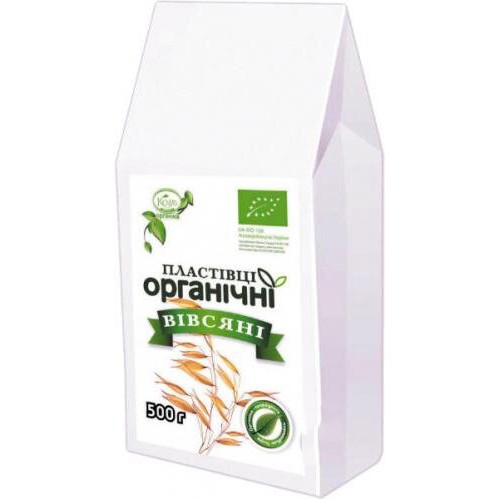 Пластівці органічні вівсяні Козуб 500г