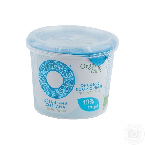 Сметана органическая 10%  OrganicMilk 270г