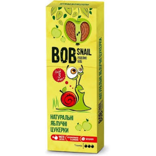 Конфеты натуральные Яблочные Bob Snail - Равлик Боб 30г
