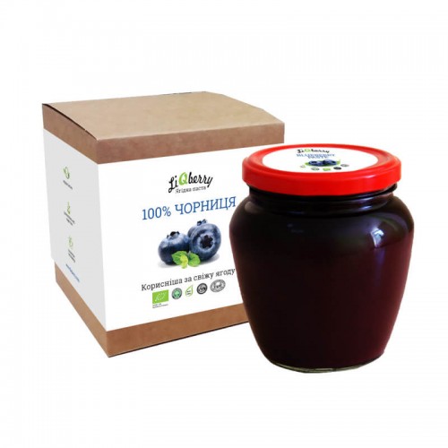 Черника органическая паста LiQberry 550г