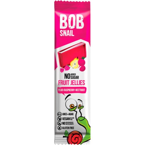 Натуральный мармелад Груша-малина-свекла Bob Snail - Равлик Боб 38г