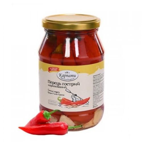 Перец острый маринованный ТМ Карпати 450 г