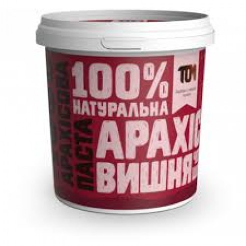 Арахисовая паста с черным шоколадом и вишней ТОМ 500г пластик