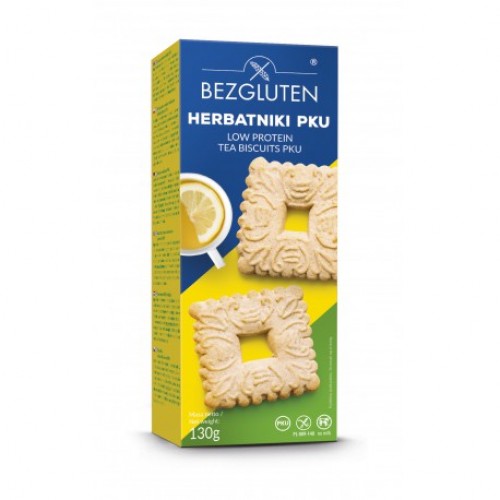 Печенье К чаю низкобелковое PKU Bezgluten 130г