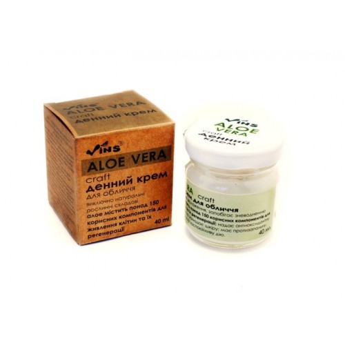 Крем денний для обличчя Aloe vera TM Vins 40мл