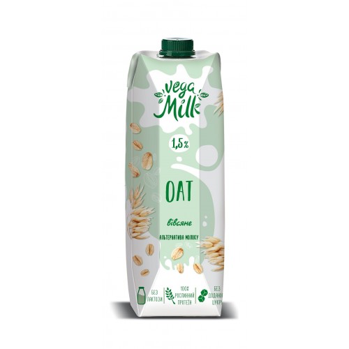 Напиток овсяный 1,5%  Vega Milk 950мл