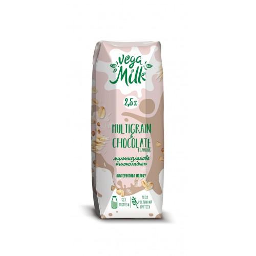 Напиток мультизлаковый шоколадный 2,5% Vega Milk 250мл