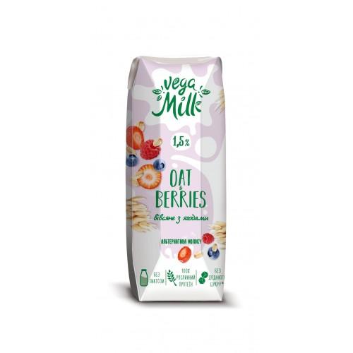 Напиток овсяный с ягодами 1,5%  Vega Milk 250мл