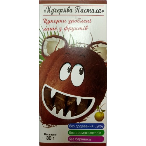 Фруктово-ягодная пастила из яблока и кокоса Kucheriava Pastila 30г