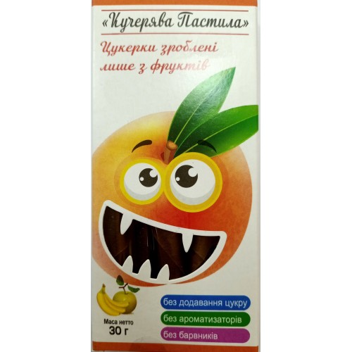 Фруктово-ягодная пастила из яблока и персика Kucheriava Pastila 30
