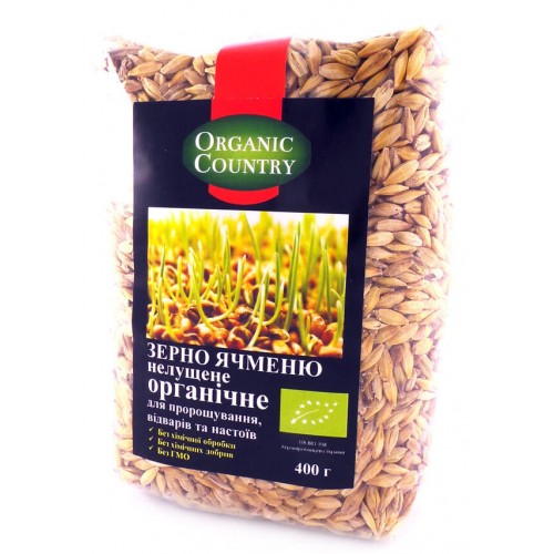 Зерно ячменя неочищенного Organic Country 400г