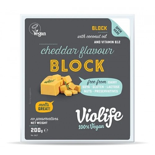 Сыр растительный Cheddar брусок Violife 200г