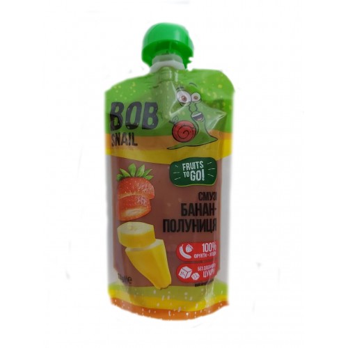 Смузи Банан - клубника Bob Snail - Равлик Боб 120г