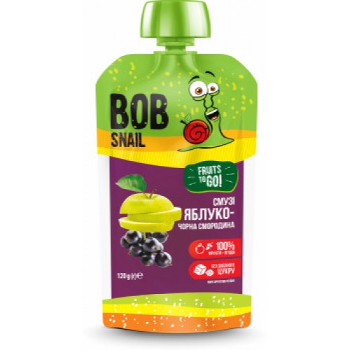 Смузи Яблоко - черная смородина Bob Snail - Равлик Боб 120г