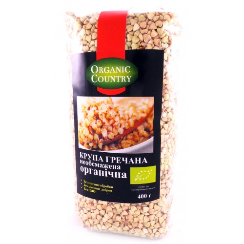 Крупа гречневая необжаренная Organic Country 400г