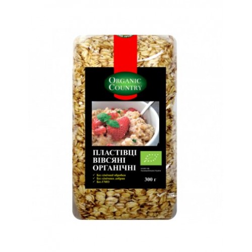Пластівці вівсяні Organic Country 300г