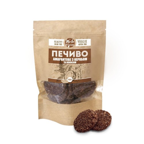Печенье амарантовое с керобом и кокосом Жива кухня 100г