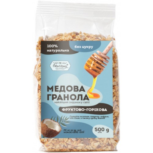 Гранола медовая Фруктово-ореховая Oats&Honey 500г
