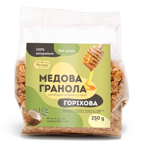 Гранола медовая Ореховая  Oats&Honey 250г