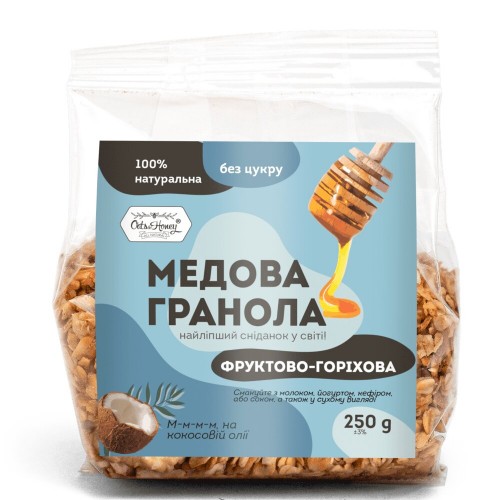 Гранола медовая Фруктово-ореховая  Oats&Honey 250г
