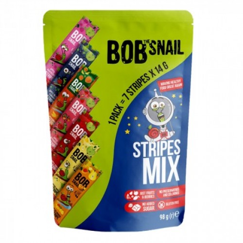Набор страйпсов натуральных Stripes MIX Bob Snail - Равлик Боб 7х14г