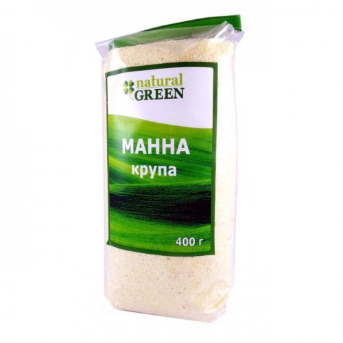 Крупа манна Natural Green 400г