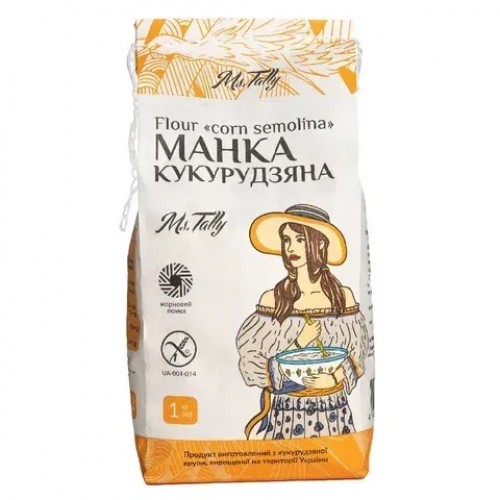 Мука манка кукурузная  Ms.Таlly 1кг