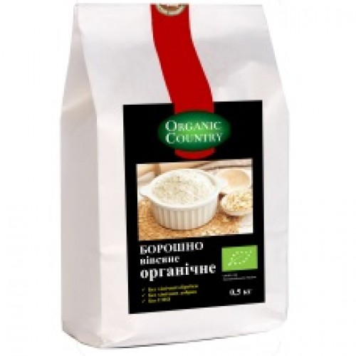 Мука овсяная органическая, Украина, 0,5 кг, ORGANIC COUNTRY
