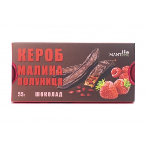 Шоколад с керобом малина клубника Manteca 55г