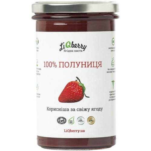 Клубничная паста 545г ТМ LiQberry
