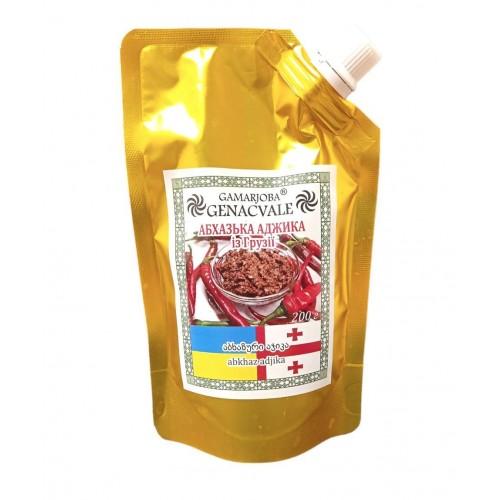 Абхазская аджика 200г из Грузии Gamarjoba Genacvale