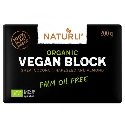 Масло веган Naturli органик блок 200г