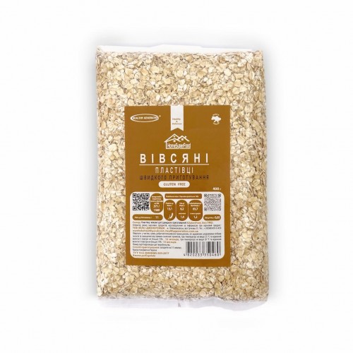 Хлопья овсяные быстрого приготовления, Gluten Free, 400 г, Healthy Generation
