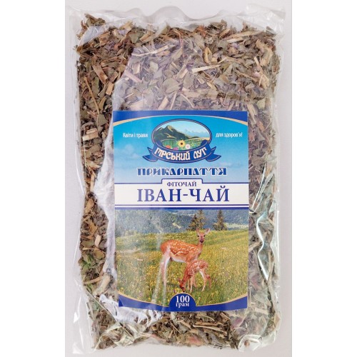 Натуральный травяной чай иван-чай Прикарпатье 100г Горный луг 100г