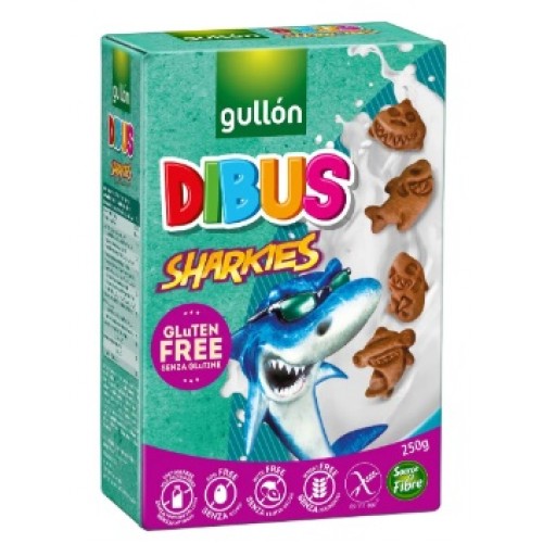 Печенье без глютена Dibus Sharkies 250г Gullon
