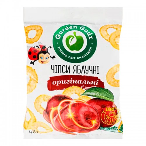 Чипсы яблочные оригинальные 40г Garden Gadz
