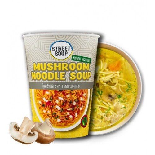 Крем -Суп грибной с лапшой 32г Street Soup