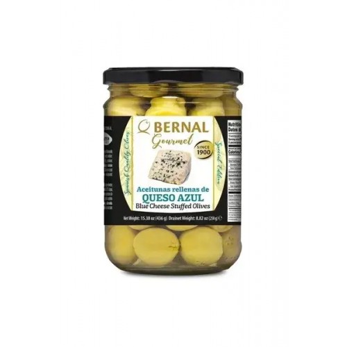 Оливки фаршированные сыром с голубой плесенью Bernal Gourmet Aceitunas Rellenas de Queso Azul 436г