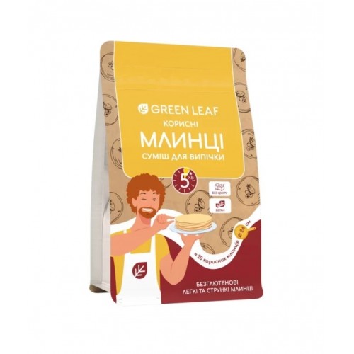 Смесь для выпечки Полезные блины 300г Green Leaf