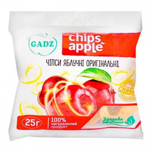 Чипсы яблочные оригинальные 25г Garden Gadz