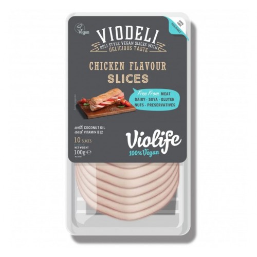 Слайсы веганские растительные вкус курица Violife, 100г