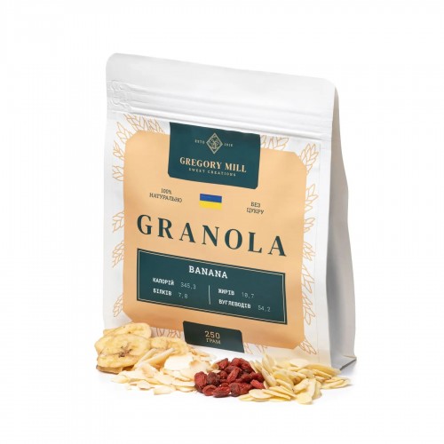 Гранола Банан  250г Gregory Mill