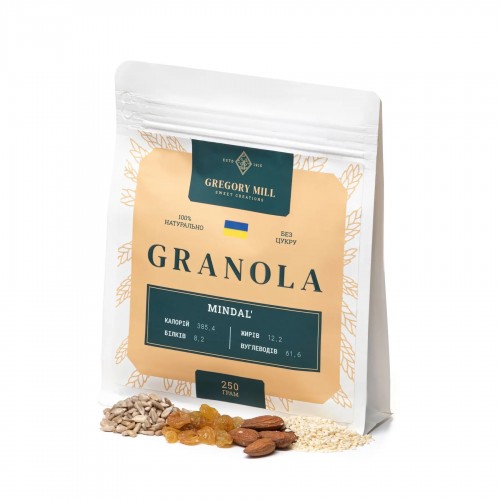 Гранола Миндаль  250г Gregory Mill