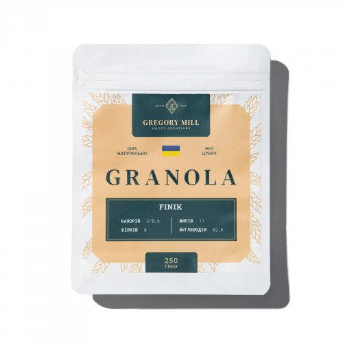 Гранола Финик 250г Gregory Mill