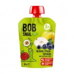 Детское пюре яблоко-груша-черника 90г Bob Snail