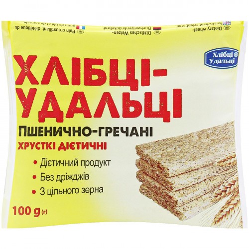 Хлебцы -Удальцы пшенично-гречневые 100г