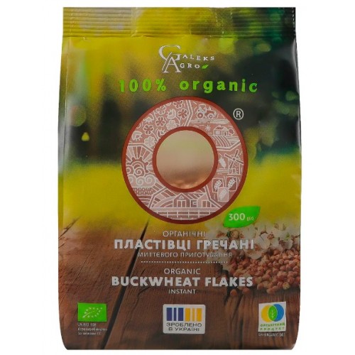 Хлопья гречневые органические 300г Galeks Agro