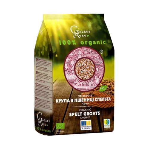 Крупа спельты оргническая  800г Galeks Agro