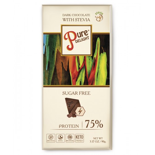Шоколад черный Pure Delight с протеином 90г