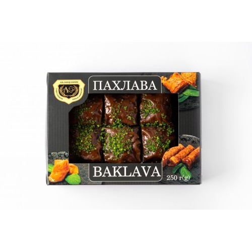 Пахлава шоколадная с грецким орехом 250г